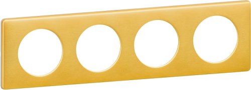 Рамка универсальная Legrand Celiane 4-м. металл латунь фото Рамка универсальная Legrand Celiane 4-м. металл латунь картинка